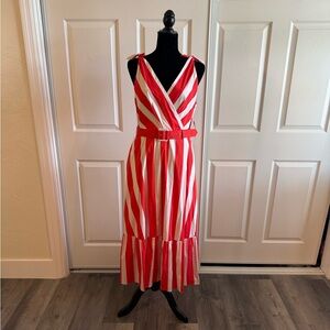 Preppy / Nautical Midi Dress by Adrianna Papell